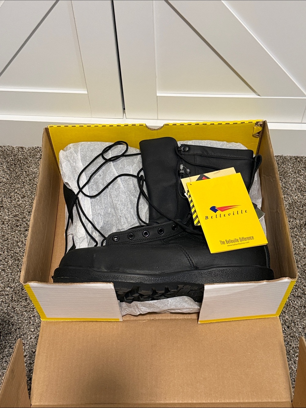 Men's Black Steel Toe Boots